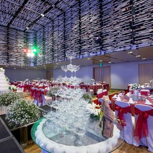 Tiec cuoi sanh Dom - Red banquet